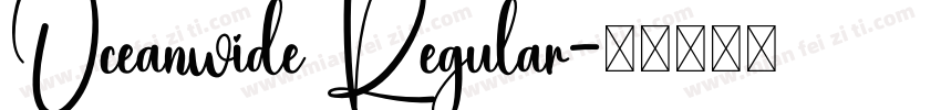 Oceanwide Regular字体转换